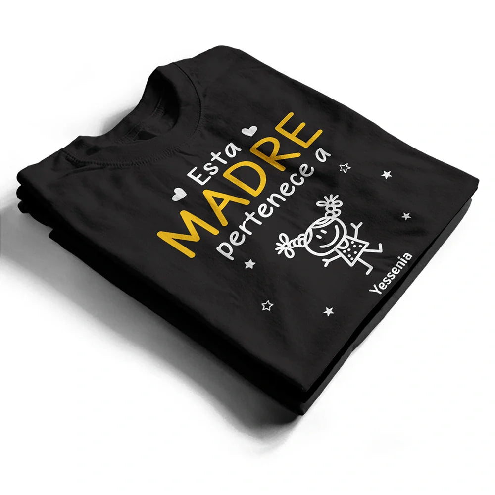 Gift For Women,Gift For Men,Parents,Gift For Mother,Gift For Grandpa,Gift For Father,Gift For Grandma,Gift For Grandparents,Love,Spanish - Este Abuelo Esta Abuela Este Papá Esta Mamá Pertenece A - Camiseta Personalizada