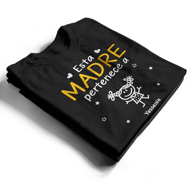 Gift For Women,Gift For Men,Parents,Gift For Mother,Gift For Grandpa,Gift For Father,Gift For Grandma,Gift For Grandparents,Love,Spanish - Este Abuelo Esta Abuela Este Papá Esta Mamá Pertenece A - Camiseta Personalizada