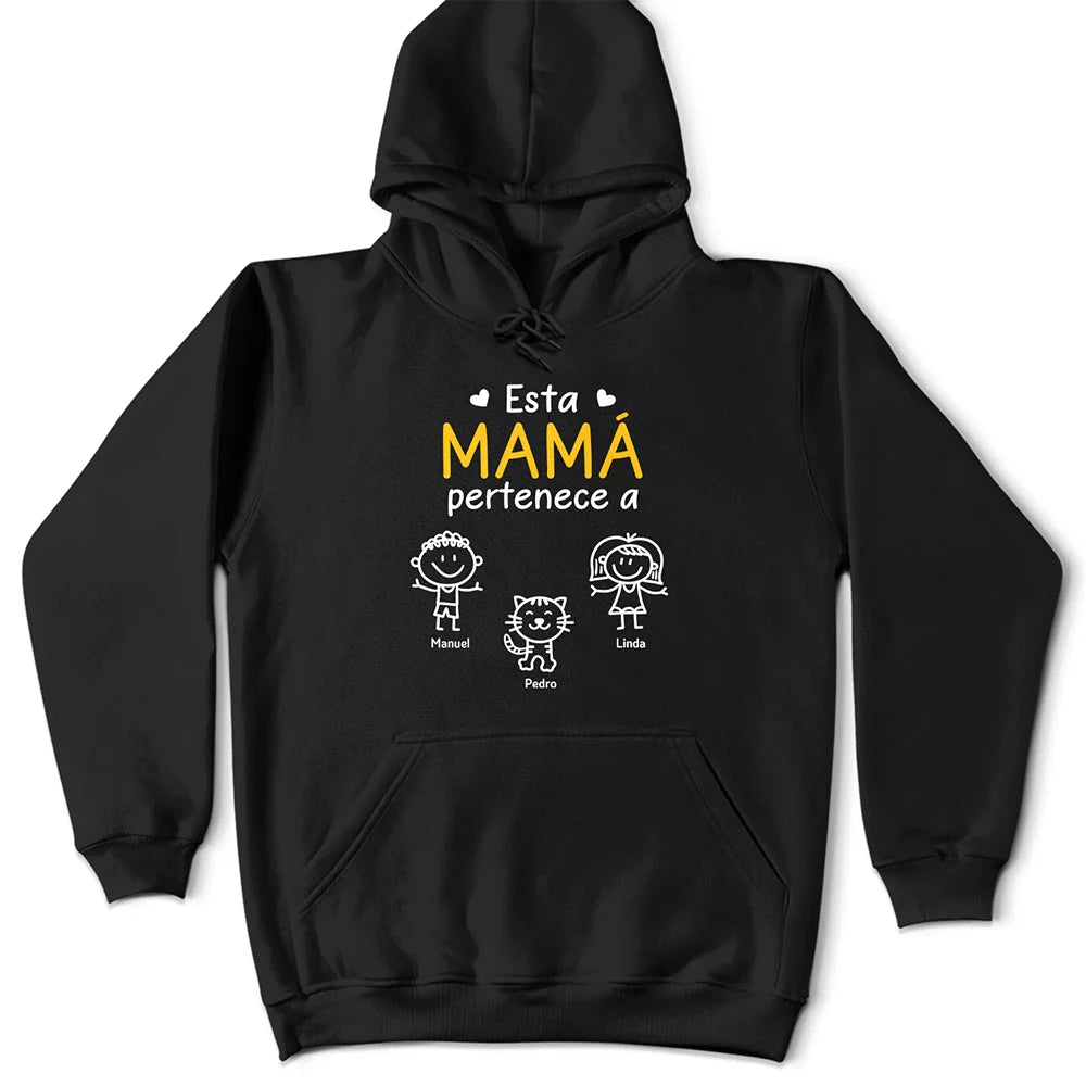 Gift For Women,Gift For Men,Parents,Gift For Mother,Gift For Grandpa,Gift For Father,Gift For Grandma,Gift For Grandparents,Love,Spanish - Este Abuelo Esta Abuela Este Papá Esta Mamá Pertenece A - Camiseta Personalizada