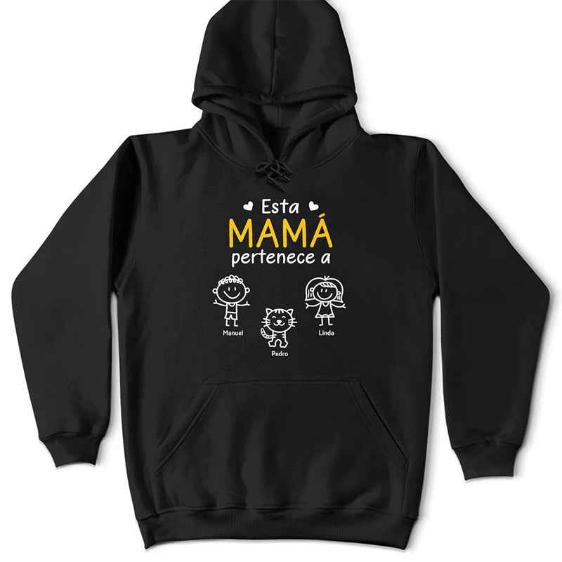 Gift For Women,Gift For Men,Parents,Gift For Mother,Gift For Grandpa,Gift For Father,Gift For Grandma,Gift For Grandparents,Love,Spanish - Este Abuelo Esta Abuela Este Papá Esta Mamá Pertenece A - Camiseta Personalizada