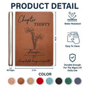 Gift For Yourself,Gift For Women,Gift For Aunt,Gift For Mother,Gift For Grandma,Gift For Kids,Gift For Daughter,Gift For Sibling,Gift For Sisters,Gift For Bestie,Gifts For Colleagues - Every Chapter Brings New Growth Birthday Gifts - Personalized Leather Journal