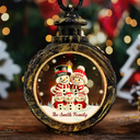 Happy,Family,Christmas - Family Snowman - Personalized Candlelight Lantern Ornament