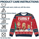 Christmas,Family,Happy - Family Unbreakable Bond - Personalized Unisex Ugly Sweater