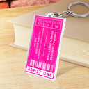 Gift For Yourself,Happy - Favorite Concert Ticket - Personalized Acrylic Keychain