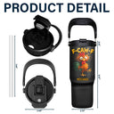 Gift For Yourself,Gifts For Colleagues,Funny - Funny Chicken F-Caw-F - Personalized 30oz Tumbler With Handle
