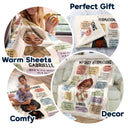 My Daily Affirmations - Gift For Yourself, Gift For Women - Personalized Fleece Blanket