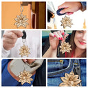 Christian,Gift For Yourself,Gift For Wife,Gift For Girlfriend,Gift For Women,Gift For Aunt,Gift For Mother,Gift For Grandma - God Says I Am Bible Verse Lily Flower - Personalized Wooden Keychain