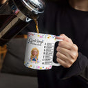 Christian,Gift For Yourself,Gift For Women - God Says You Are Praying Woman Girl With Flower Base - Personalized White Edge-to-Edge Mug