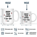 Gift For Couples,Gift For Husband,Gift For Boyfriend,Funny - Good Morning Handsome Beautiful - Personalized Mug