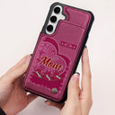 Gift For Women,Gift For Mother,Gift For Grandma,Single Mom,Love - Grandma's Mom's Little Sweethearts - Personalized Leather Flip Wallet Phone Case