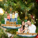 Gift For Bestie,Gift For Sisters,Christmas,Happy,Gifts For Colleagues,Gift For Sibling - Custom Photo Besties Sisters Best Team Ever - Personalized Custom Shaped Wooden Ornament