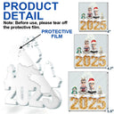 Family,Pet Lovers,Happy,Christmas - Christmas Apple Pie Couple With Pets 3D Effect - Personalized Custom Shaped Acrylic Ornament