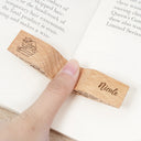 Gift For Yourself,Gift For Women,Gift For Men,Reading,Happy - Head In The Clouds Nose In A Book - Personalized Thumb Page Holder