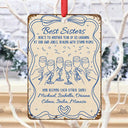 Christmas, Gift For Bestie - Here's To Another Year Of Us - Personalized Metal Ornament