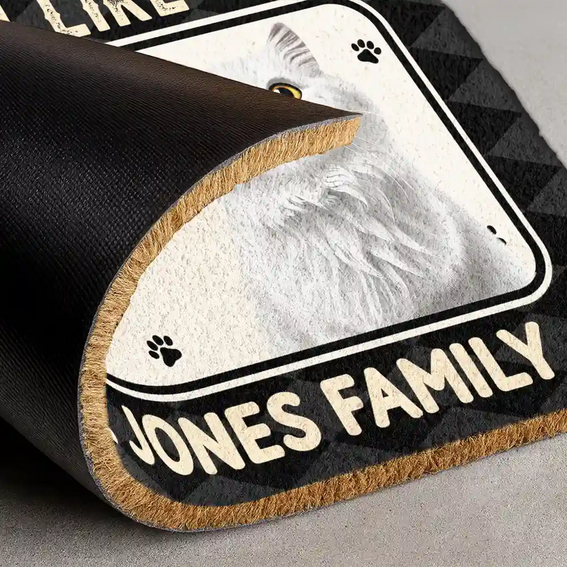 Pet Lovers,Pet Mom,Pet Dad,Dog Lovers,Dog Mom,Dog Dad,Cat Lovers,Cat Mom,Cat Dad,Family,Happy - Hope You You Like Pets 3D Effect - Personalized Coconut Doormat