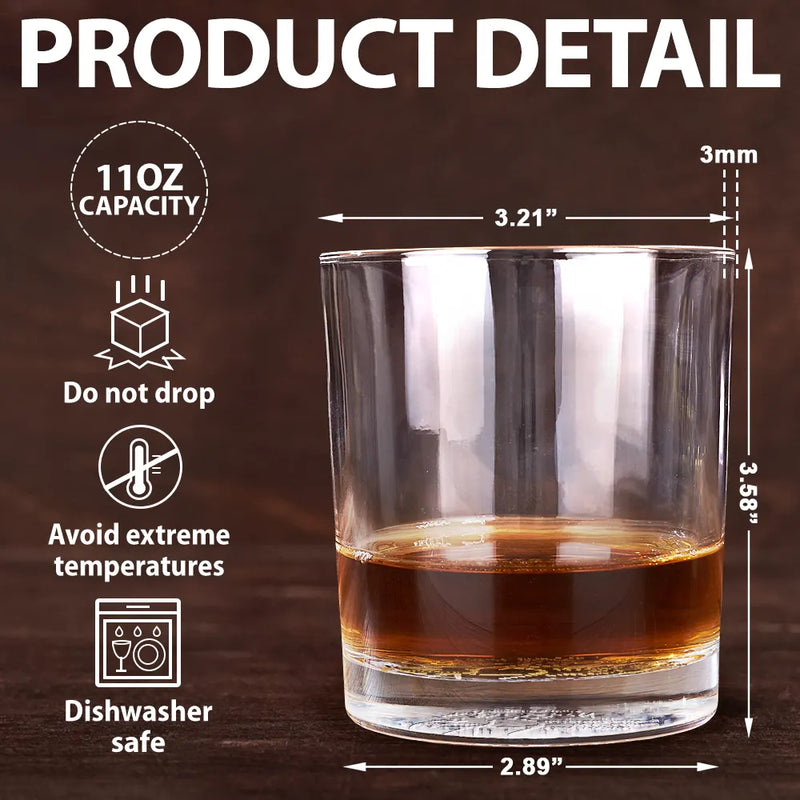 Gift For Couples,Gift For Husband,Gift For Wife,Gift For Boyfriend,Gift For Girlfriend,Funny - I Hope Your Day Is Nice - Personalized Engraved Whiskey Glass