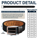 Gift For Couples,Gift For Husband,Gift For Boyfriend - I Love You Either Way - Personalized Engraved Leather Belt