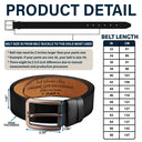 Gift For Couples,Gift For Husband,Gift For Boyfriend,Funny - I Love You Everyday Couple - Personalized Engraved Leather Belt