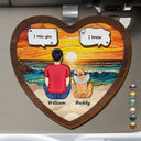 I Miss You Memorial Dog Cat - Personalized Custom Shaped Car Visor Clip
