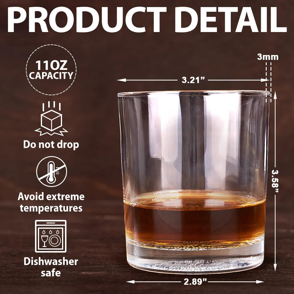 Gift For Son,Mom - Sons,Dad - Sons,Funny - I Smile Because You Are My Daughter Son - Personalized Engraved Whiskey Glass