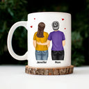 Mom,Sons,Gift For Son,Funny - I Smile Because You Are My Daughter Son Backside - Personalized Mug