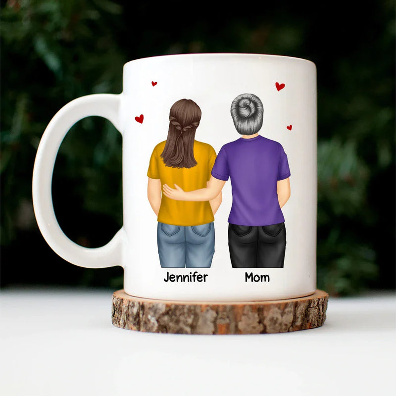 Mom,Sons,Gift For Son,Funny - I Smile Because You Are My Daughter Son Backside - Personalized Mug
