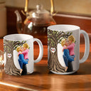 Gift For Couples, Gift For Husband, Gift For Wife, Gift For Boyfriend, Gift For Girlfriend, Happy - If I Have My Life To Life - Personalized White Edge-to-Edge Mug