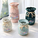 If Nanas Mommy Were Flowers I'd Pick You - Personalized Ribbon Tie Flower Vase