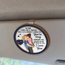 Love,Gift For Couples,Gift For Husband,Gift For Wife,Gift For Boyfriend,Gift For Girlfriend - In Case I Don't Say It Enough Couples - Personalized Custom Shaped Car Visor Clip