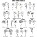 Gift For Daughter,Mom,Daughters (Adult),Happy - Birth Flower Watching You Be A Mom - Personalized Ribbon Tie Flower Vase