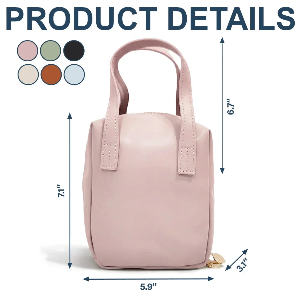 Cruising, Travel, Gift For Yourself, Gift For Women - Travel All My Cruise Crap - Personalized Leather Makeup Bag With Handle