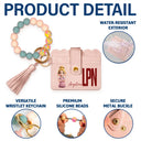 Gift For Yourself, Nurse, Happy, Gift For Women - Job Title 3D Effect Nurse - Personalized Keychain Wristlet Leather Wallet