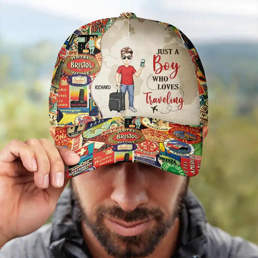 Just A Girl Who Loves Traveling - Personalized Classic Cap