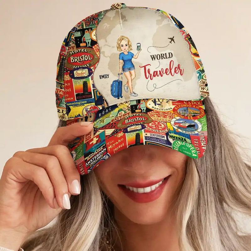 Just A Girl Who Loves Traveling - Personalized Classic Cap