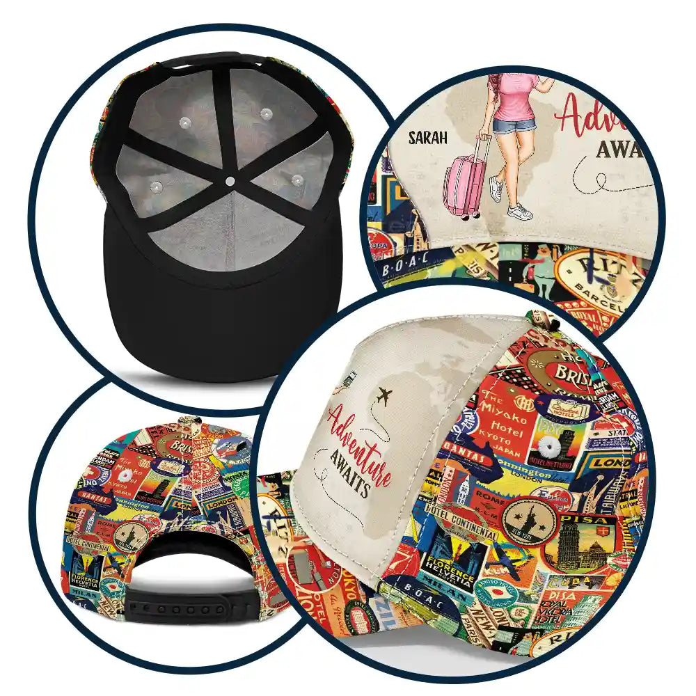 Just A Girl Who Loves Traveling - Personalized Classic Cap