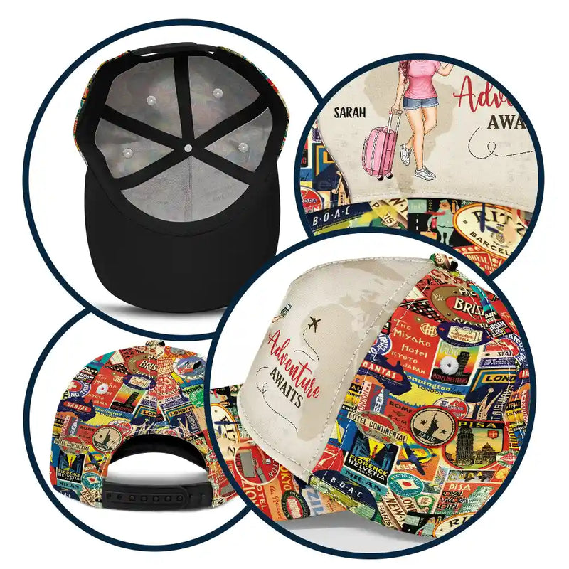 Just A Girl Who Loves Traveling - Personalized Classic Cap