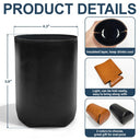 Gift For Father,Gift For Grandpa,Gift For Husband,Gift For Men,Happy - Best Dad Grandpa Ever - Personalized Leather Can Cooler