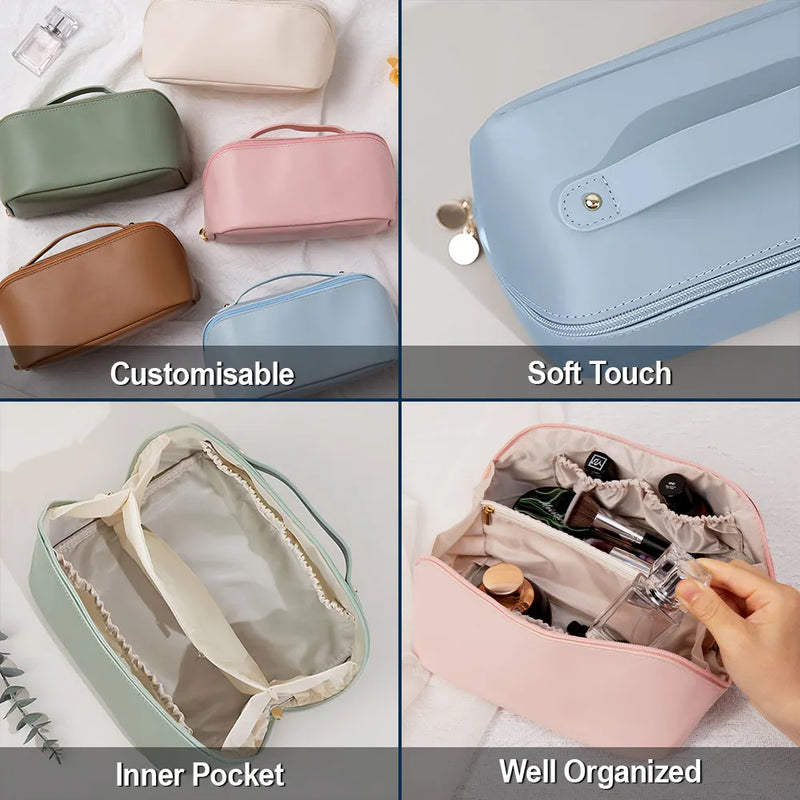 Gift For Bestie,Funny - Unpaid Therapist - Personalized Leather Makeup Bag