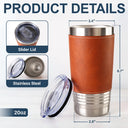 Gift For Yourself,Funny,Gifts For Colleagues - 3D Effect Funny Chicken F-CAW-F I'm Busy - Personalized Leather Tumbler