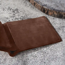 Gift For Grandpa, Gift For Father, Happy, Gift For Men, Stick Figure - This Grandpa Dad Belongs To Kids Pet - Personalized Leather Wallet