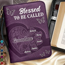 Christmas,Christian,Gift For Grandma,Grandma - Grandkids - Little Sweethearts Bless To Be Called Grandma Mommy - Personalized Bible Cover