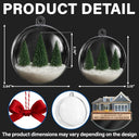 Custom Photo First Christmas In Our New Home - Personalized 3D Acrylic Ball Ornament