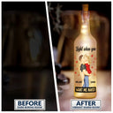 Kissing Couple I Love You Everyday Always Be By Your Side - Personalized Bottle Light