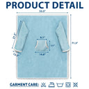 Gift For Grandpa,Gift For Grandma,Gift For Grandparents,Gift For Mother,Gift For Father,Happy - This Grandpa Dad Belongs To Kids Pet - Personalized Wearable Blanket With Sleeves