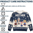 Gift For Grandma,Gift For Mother,Gift For Wife,Happy,Christma - Grandma Nana Mimi Grandkid 3D Effect - Personalized Unisex Ugly Sweater