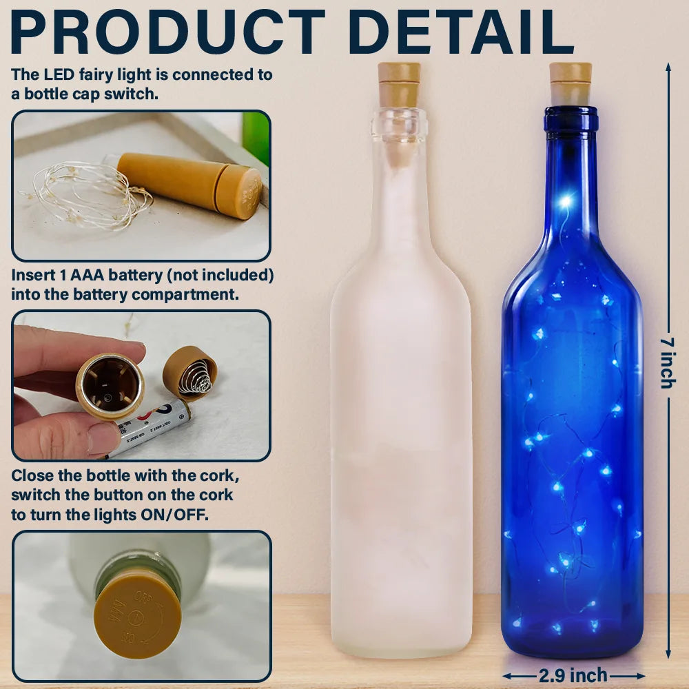 Gift For Couples, Gift For Husband, Gift For Wife - Chibi Side View Carrying Couple Together Since - Personalized Bottle Light