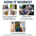 Gift For Couples,Old Couples,Gift For Husband,Gift For Wife,Gift For Boyfriend,Gift For Girlfriend,LGBT,Love - Custom Photo Starry Night You And Me We Got This - Personalized Acrylic Desk Clock