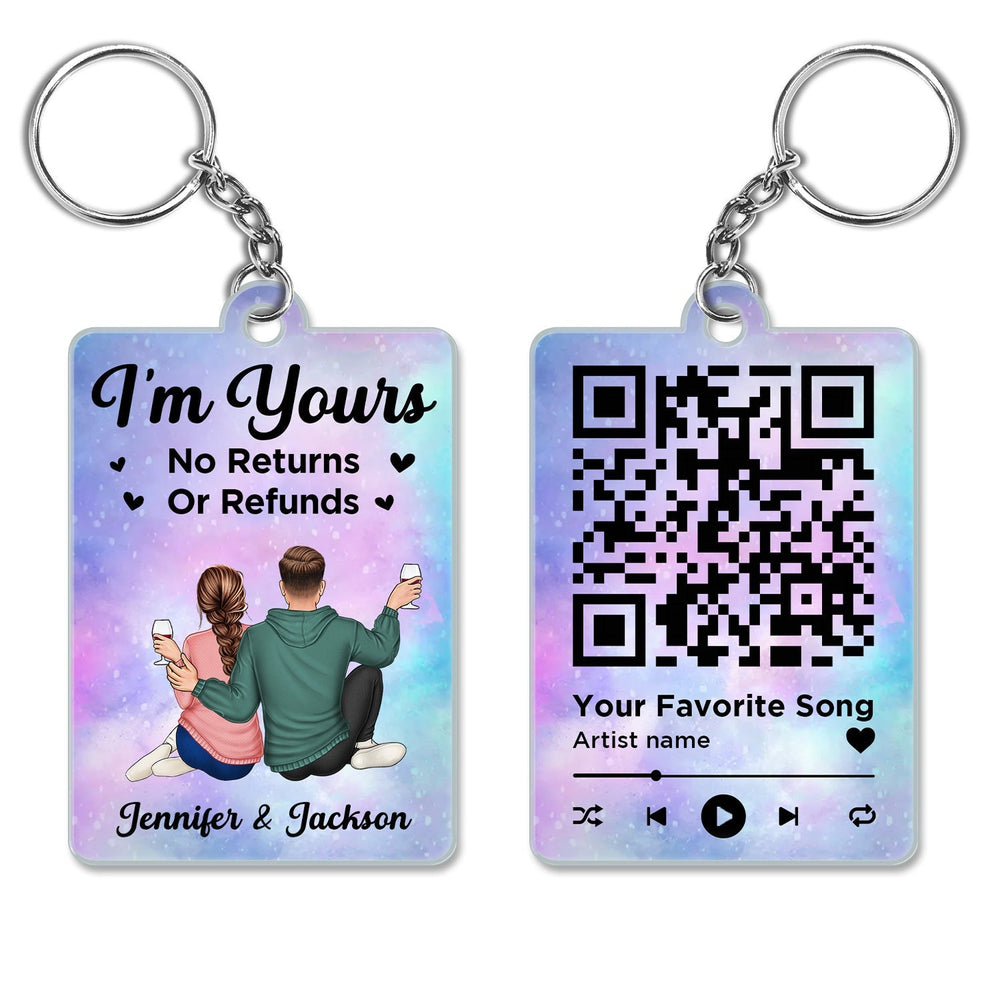 BY Nova - Couple Favorite Song I'm Yours No Returns - Gift For Couples - Personalized Acrylic Keychain