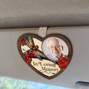 Sad,Family,Parents,Gift For Grandparents,Gift For Sibling - Custom Photo Memorial I'm Always With You - Personalized Custom Shaped Car Visor Clip