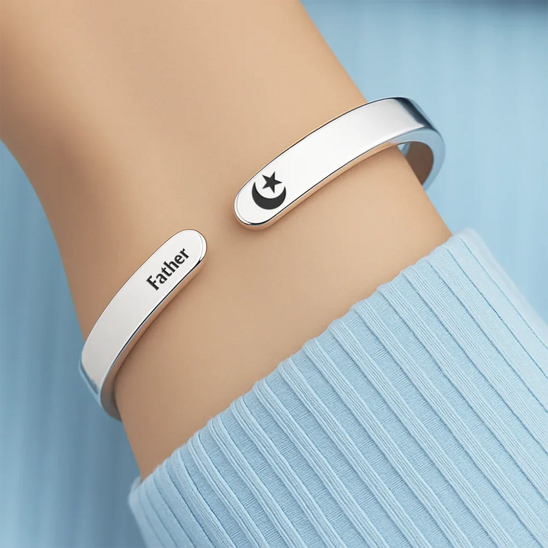 Memorial,Gift For Yourself,Gift For Women,Gift For Men,Sad - Memorial I'm Always With You - Personalized Bangle Bracelet Cuff
